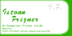 istvan prizner business card